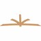 Ekena Millwork Davenport Timber Gable Bracket, Western Red Cedar, 108"W x 45"H x 1 1/2"D x 5 1/2"F, 10/12 Pitch GBW108X45X0206DAV00SWR - alternate 3